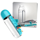 Plastic Water Bottle with Pill Box