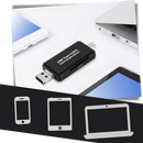 3 in 1 USB memory card reader