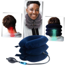 Cervical neck traction inflatable collar