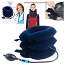 Cervical neck traction inflatable collar