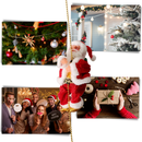 Electric climbing Santa Claus decoration