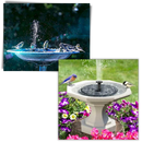 Floating solar water fountain