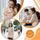 Cheerful Smile Crossbody Purse