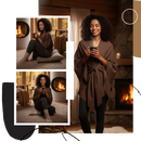 Chic Women Knitted Poncho