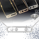 Classic Three Stone Necklace