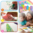 Colorful Squeegee Art Painting