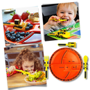 DMCA Creative Constructive Eating Plate and Utensils Set