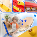 Flexible 2 Lanes Car Track
