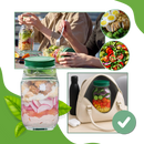 Transparent Meal Prep Jar