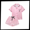 Women's Rosy Satin Pajamas