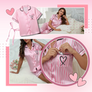 Women's Rosy Satin Pajamas