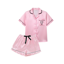 Women's Rosy Satin Pajamas